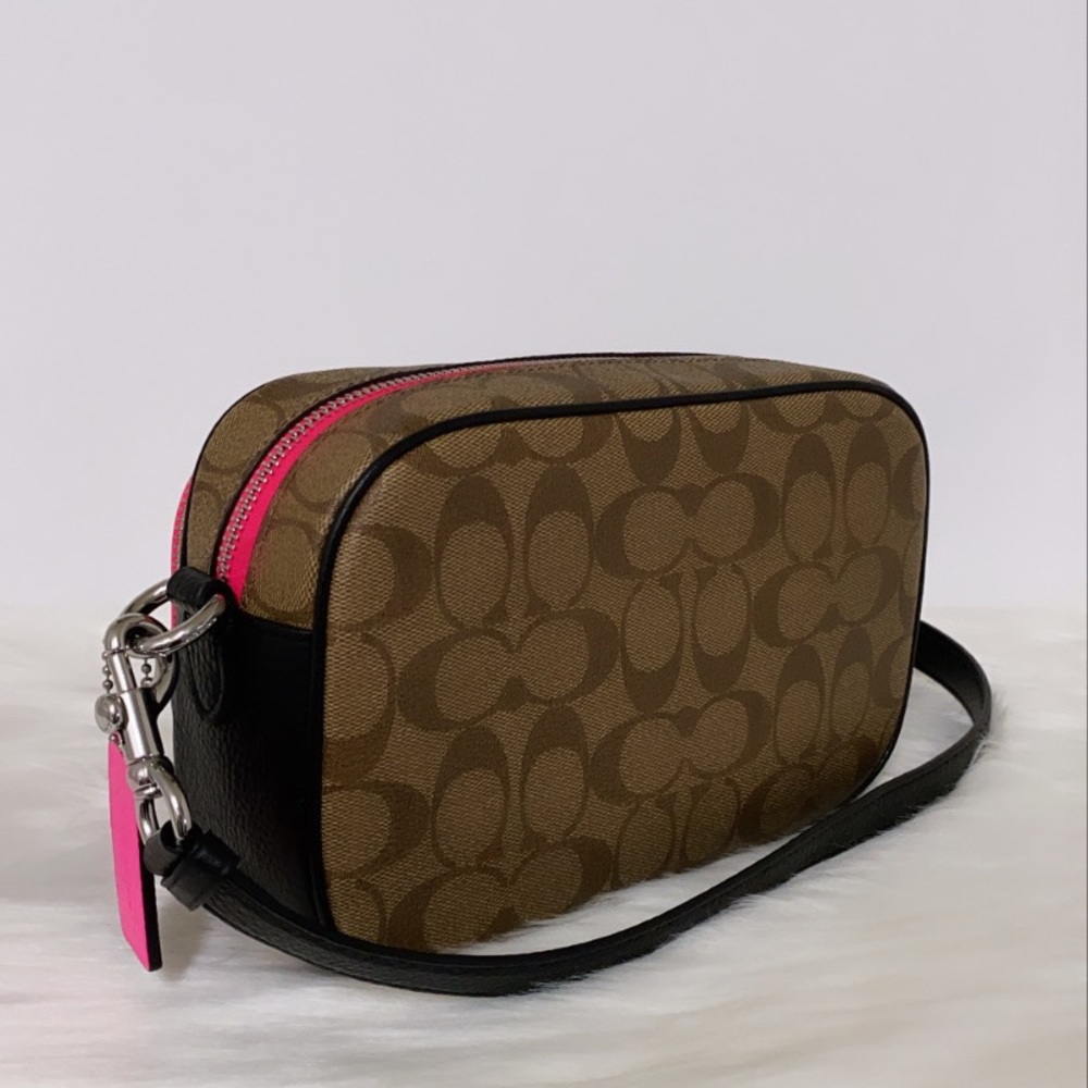 New💃Coach Court Crossbody Signature Vintage Rose - Picture 7 of 10